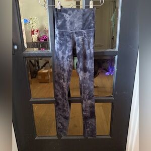 lululemon athletica Black Tie-Dye Leggings